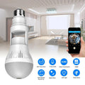 360° Panoramic Hidden Light Bulb Wifi Camera